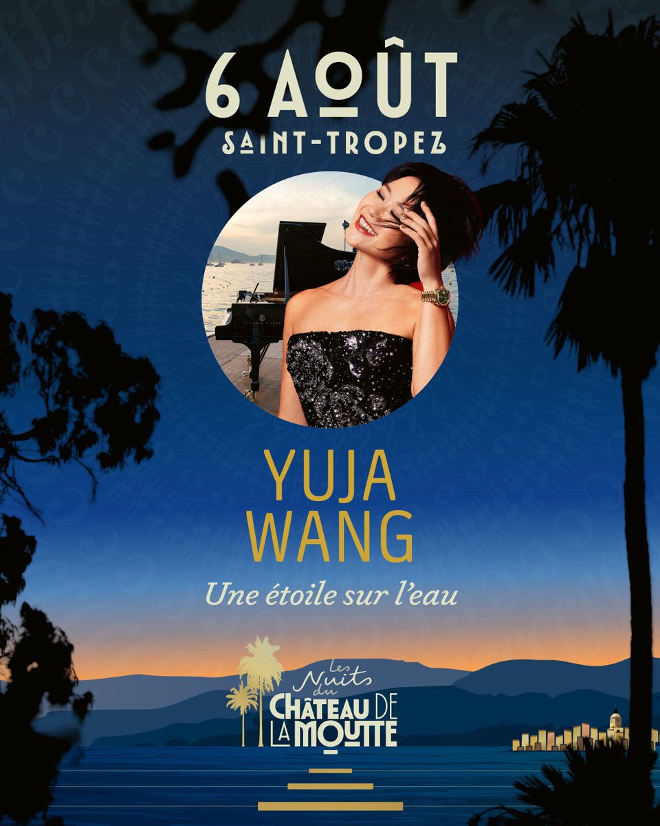 MusiqueStTropez's tweet photo. CE SOIR – Plage des Canebiers – 21h ⭐️ 🎹
Une étoile sur l’eau

Yuja Wang, piano

❗ Concert Complet

Photo : Wel Lai https://t.co/u8AC9IWRgv
