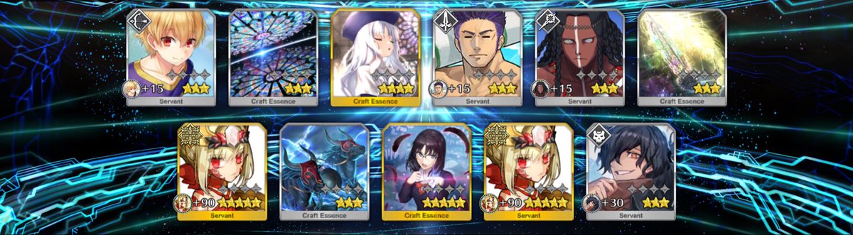 ensuta_genmi's tweet photo. めちゃくちゃビーストクラスに愛されたガチャでした😂
宝具上がって満足！！ https://t.co/wjvcGPFR39