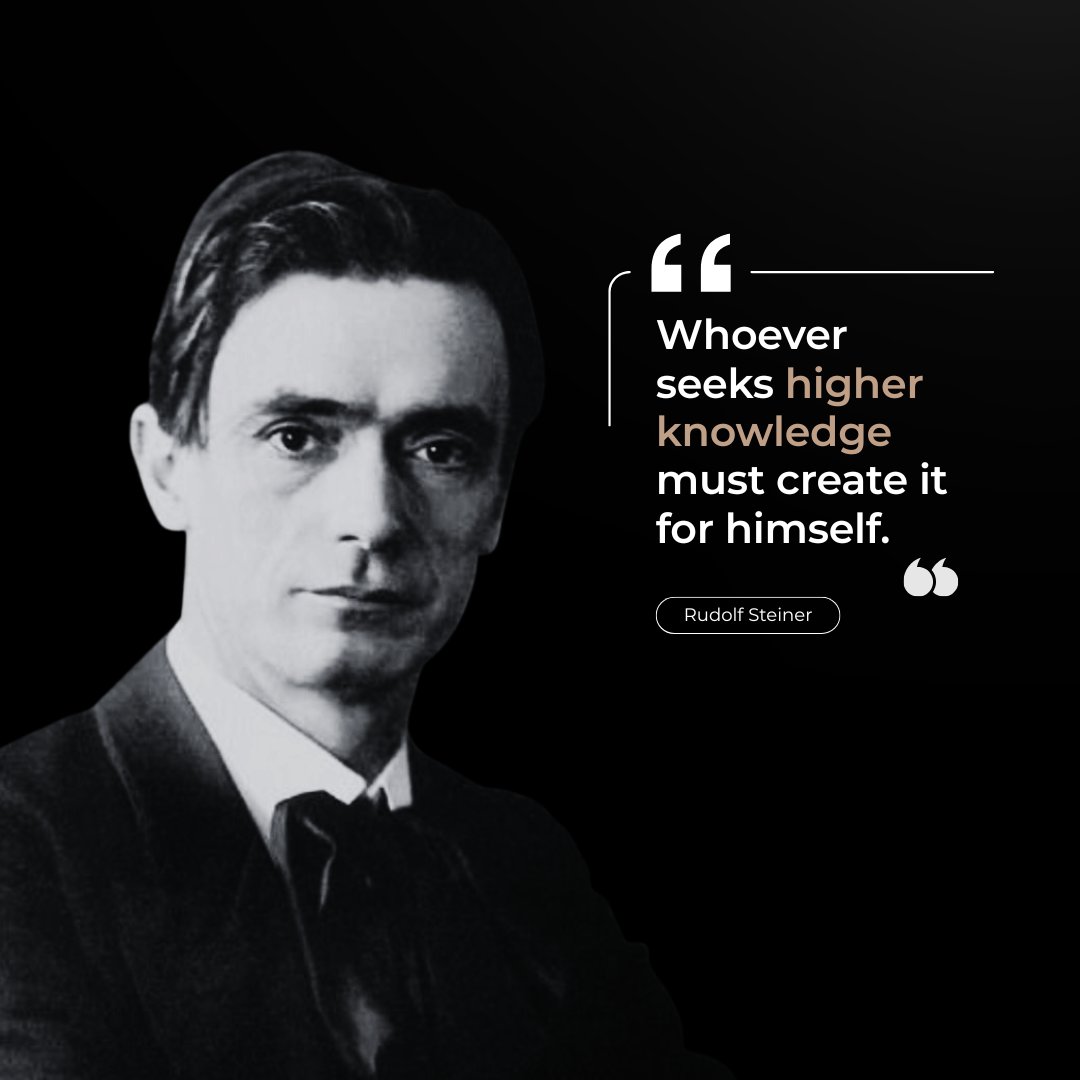GoddessGajaX's tweet photo. Whoever seeks higher knowledge must create it for himself. - Rudolf Steiner https://t.co/LkMhf9wHPx