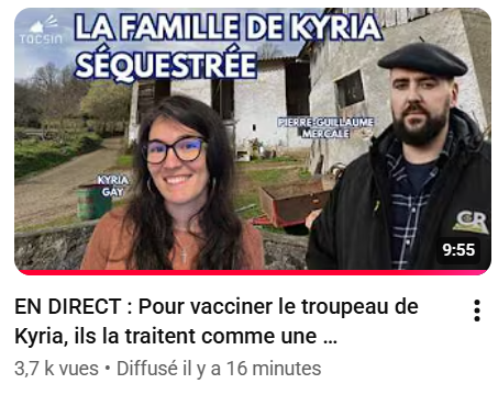 VictorSinclair3's tweet photo. Ma chère Kyria (@LaTableDeGaya )
Je viens de voir "qu'ils" sont venus chez toi, ont embarqué ton mari, et ont vacciné tes bêtes de force.
Ce sont des malades, des psychopathes, des enculés.
Et ceux qui y ont participé vont avoir du mal à se regarder dans un miroir.
Je t'embrasse. https://t.co/kKpHHb6dY9