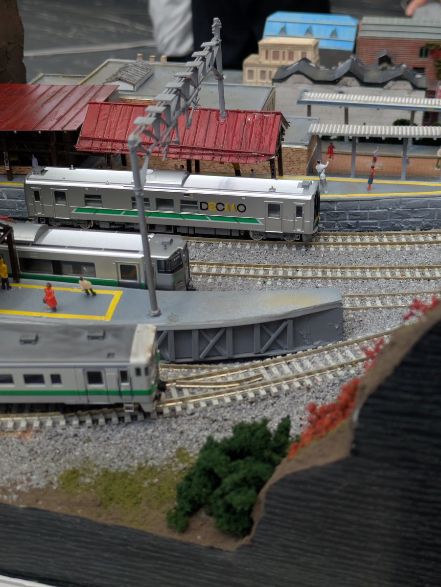 RNtekken's tweet photo. 本日は鉄道模型コンテストの搬入日でした！高校モジュール部門の作品を少しだけお見せします🙃
モジュール作品はDブロックで展示しています。明日からの3日間、ぜひ私たちの集大成を見に来てください！

…なんと今年の立教新座鉄研はモジュール部門以外に3作品出展しているみたいですよ？👀 https://t.co/OYOBGaFS4Y