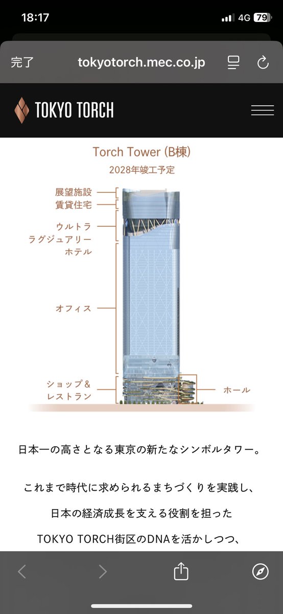 tommy_tomioka_'s tweet photo. #TorchTower #トーチタワー
トーチタワー
東京駅日本橋口前の「TOKYO TORCH」街区で建設中で、#完成予定2028年。高さ約390m、地上62階で、完成すると大阪の「#あべのハルカス」や #麻布台ヒルズを抜いて、日本一高いビルになる予定!
#石垣は #常盤橋周辺 の #江戸城外郭跡
写真1 工事進捗予想 https://t.co/g2CuHab7il