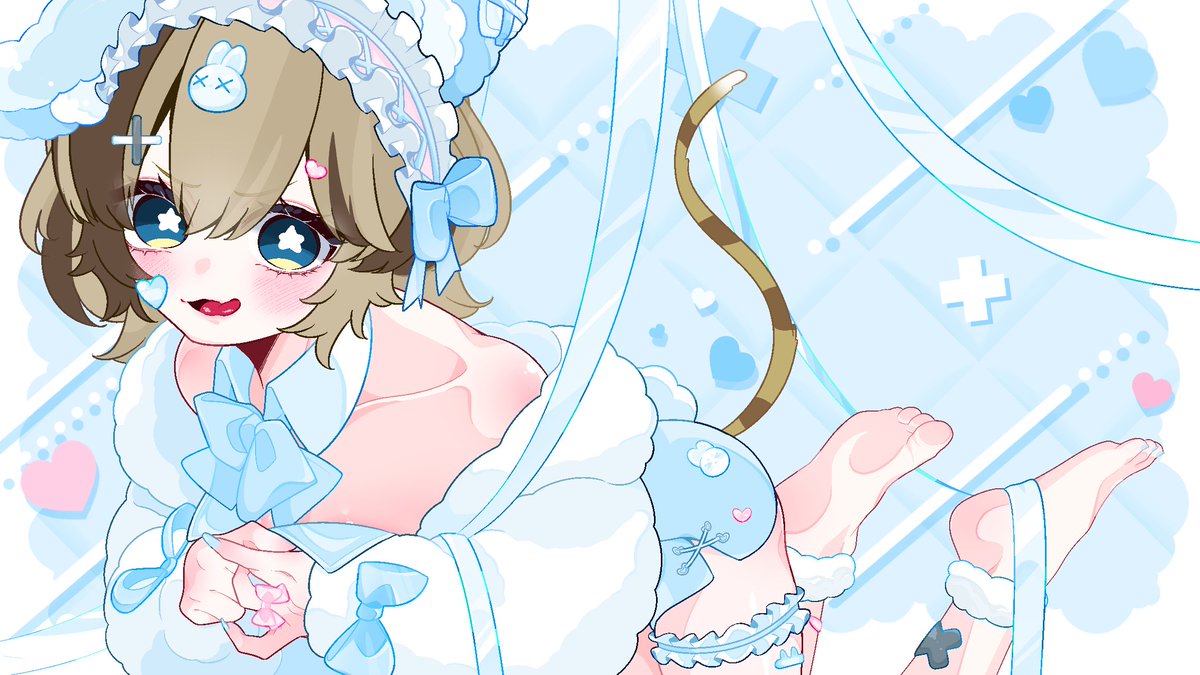 os4m22's tweet photo. しごおわ！
みんなに特別にかわゆいちゅーるをお届けしちゃうよーん𛰙᭜𖫴𖫰𖫱𖫳𖫲𖫲𖫳𖫴𖫰𖫱꛰·̫ ᭜𖫴𖫰𖫱𖫳𖫲𖫲𖫳𖫴𖫰𖫱꛰ಣ

配信で話した、たのしみにしてたやつ！
手足もキュート！実はバニー🐰
お顔もいっぱいあるからサムネとかにしたいぜ✌🏻ᴖ ̫ᴖ✌🏻 https://t.co/2knZ3f9vTd