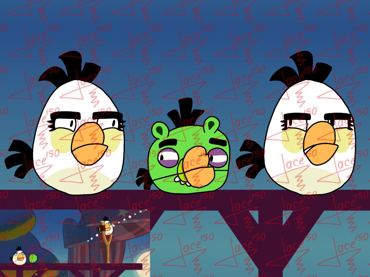RedAgentJace's tweet photo. Algo aquí no cuadra... (Dibujo inspirado en el post anterior) #angrybirds #angrybirdsmatilda https://t.co/daFQK9Lkgo