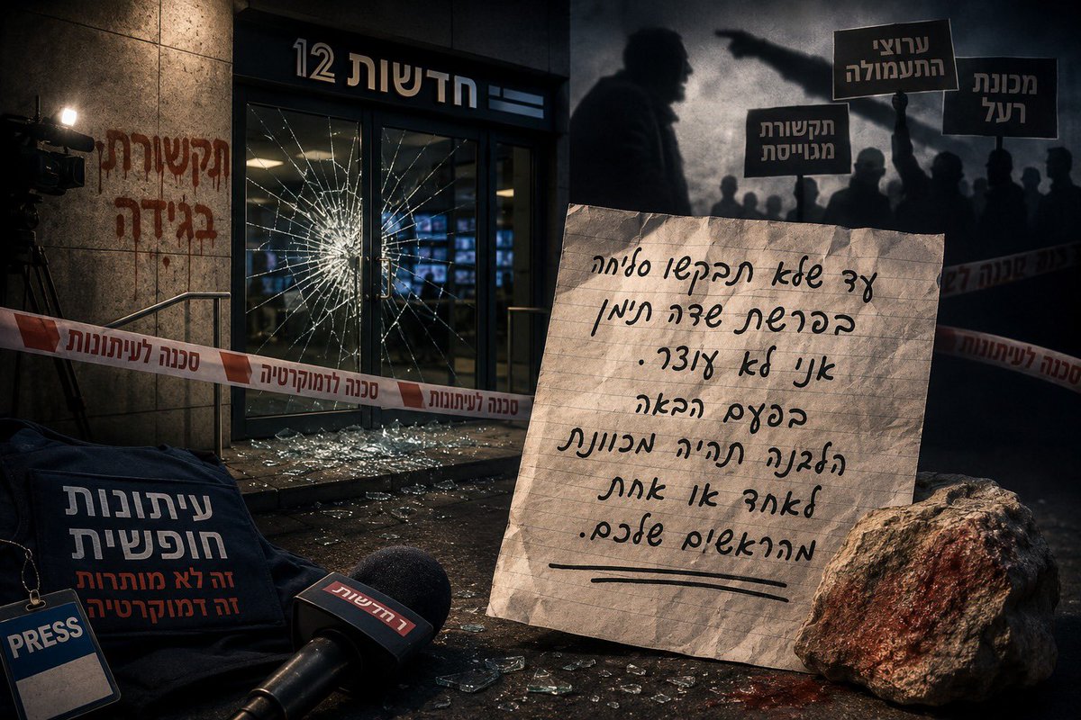AssociationJm's tweet photo. איומים, אבנים והסתה: כאשר עיתונאים בסכנה, הדמוקרטיה הישראלית כולה עומדת למבחן. טור דעה של חבר אגודת העיתונאים ירושלים, ברוך מאירי. לקריאת הטור המלא לחצו על הקישור https://t.co/y89syAt1Nt https://t.co/tCvbKi0HoM