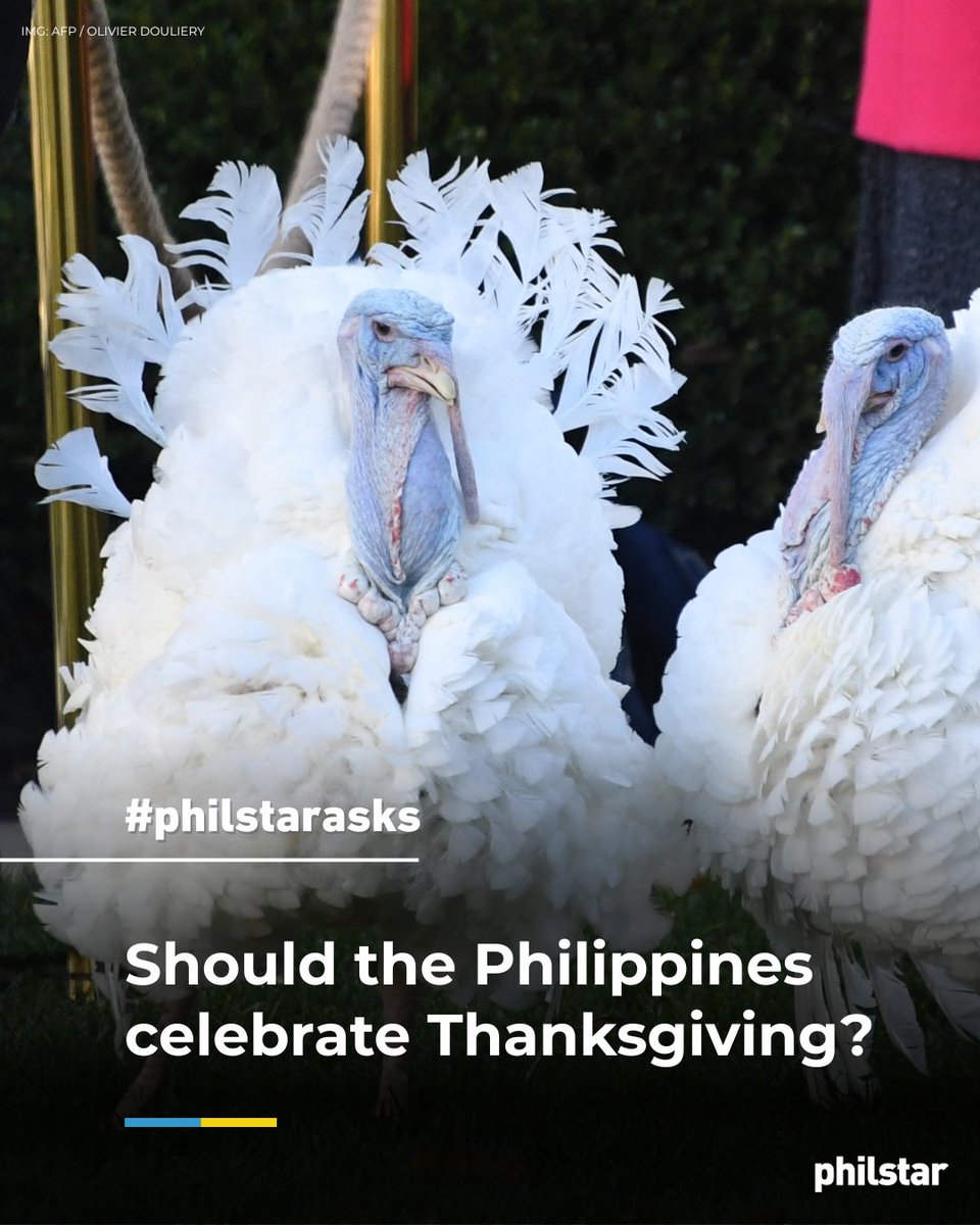 PhilstarNews's tweet photo. HOME FOR THANKSGIVING?

The House of Representatives on Thursday approved on third and final reading a bill seeking to declare the fourth Thursday of every November as National Thanksgiving Day.

The proposed holiday mirrors the U.S. celebration of Thanksgiving, which is also observed on the fourth Thursday of November.

#PhilstarAsks: Should the Philippines celebrate Thanksgiving?