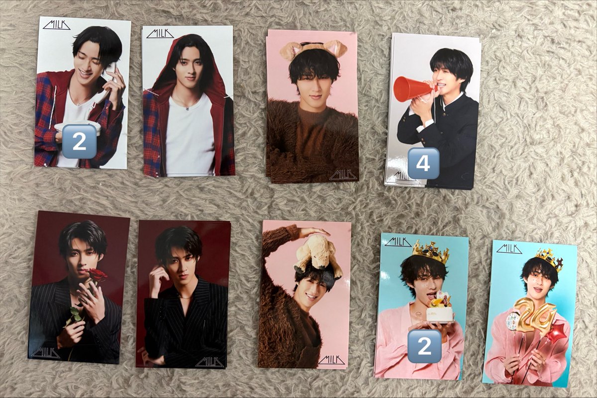 87cyo's tweet photo. SHUNTA SONO 24th SPECIAL GOODS 
曽野舜太 生誕グッズ 生写真 ミニフォト
交換を探しております。

求 1枚目画像❤️

譲 2枚目画像

郵送もしくは大阪市内で直接
でのお取引希望

お気軽にお声かけお願いいたします。

#MILK #MILK交換 #MILK譲 #MILK求 https://t.co/O8m2OUSN5o
