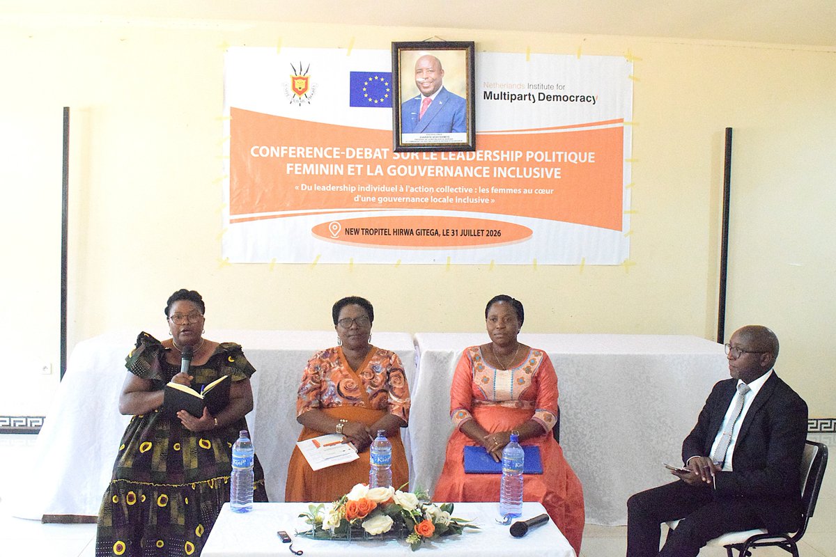 iwacuinfo's tweet photo. Le 31 juilet à #Gitega , l'ONG @WeAreNIMD  dans le cadre du projet ARPOG financée par l’Union Européenne mise sur le dialogue multipartite à travers un "débat-café"sur le leadership politique féminin et la gouvernance inclusive. Objectif : libérer la parole et connecter élues, partis politique et société civile au-delà des clivages pour une action collective forte. #ARPOG #Burundi.
