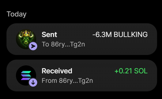 BullKingXSol's tweet photo. ✅ SUCCESSFUL PURCHASE OF 6.3 MILLION $BULLKING FOR 0.21 SOL

Buy $BULLKING ON X

Send Between 0.2 SOL and 10 SOL to :
Dw8okb8BLa3LAkxRfE3hpZkkMdCQkBn7iM1i4rTRHZ2b

1 SOL = 30 Million $BULLKING
5 SOL = 300 Million $BULLKING + 100% BONUS

Retweet & Drop your solana wallet for 100,000 $BULLKING