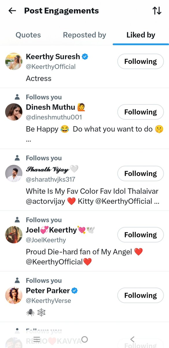 _siva_keerthy's tweet photo. My queen noticed my post โค๏ธ๐ฅน
Supporting you has always been a joy. Today, you made it even more special โค๏ธโจ
Thank you, @KeerthyOfficial ๐ฅฐ๐๐ซถ
#KeerthySuresh https://t.co/nShbwfLcej