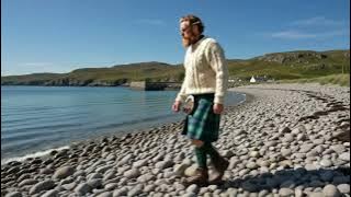 tourscotland's tweet photo. Tour #Scotland very short 4K #Summer travel video Blog clip of a Scotsman wearing a Kilt and Sporran and walking on the shingle beach on #ancestry, #genealogy, #history visit and trip to coast of #Tanera #Mòr largest island of the Summer Isles archipelago https://t.co/jBejn1SBS0 https://t.co/GM6F9BJH9m