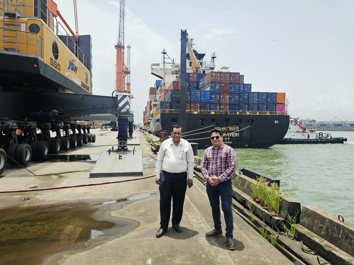 AkhilNavik's tweet photo. Visited New Mangalore Port Authority (NMPA) to learn about the welfare initiatives and best practices implemented for seafarers. It was an insightful interaction, providing valuable ideas to further strengthen seafarers' welfare services at Seafarers Club, JNPA. @JNPort https://t.co/Wj7lOSb5LA