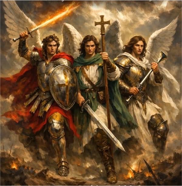 CatholicQuote12's tweet photo. Saint Micheal,Saint Raphael and Saint Gabriel,intercede for us! https://t.co/JIpszUNvqx
