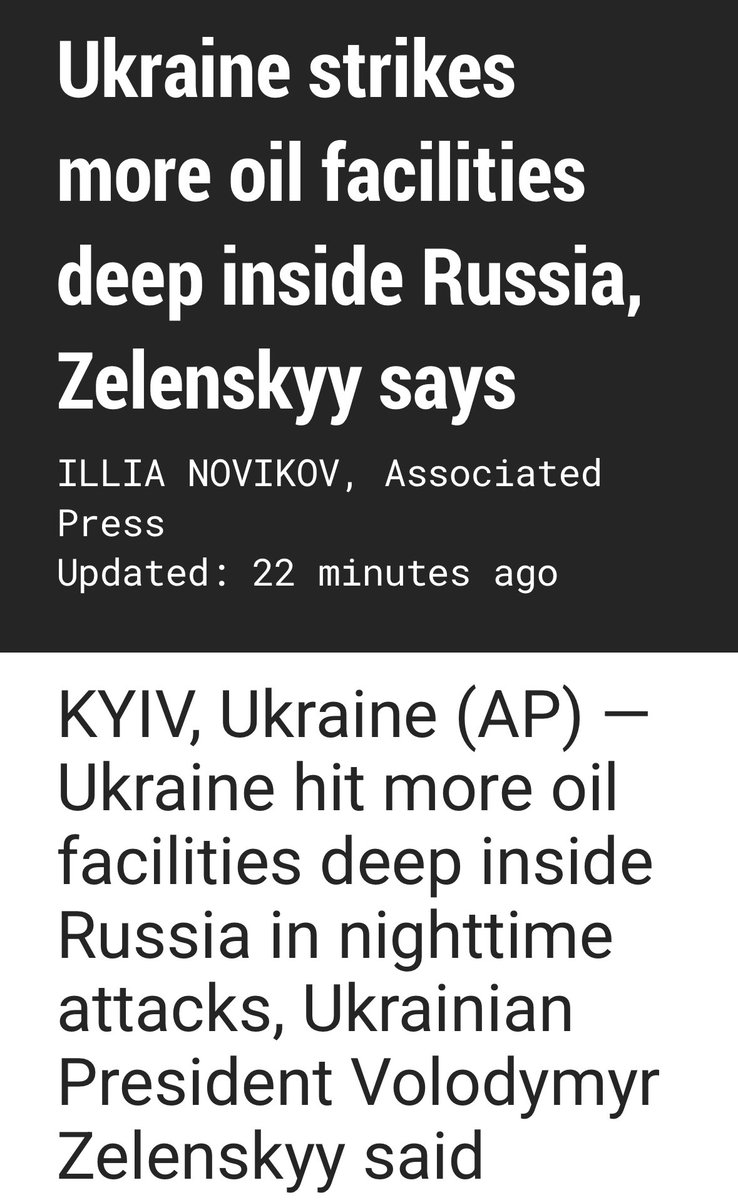 JEHutton's tweet photo. Ukraine continues to attack strategic targets in Russia. Putin’s forces seem to have no answer to stop the attacks. https://t.co/7RkWih3L7A