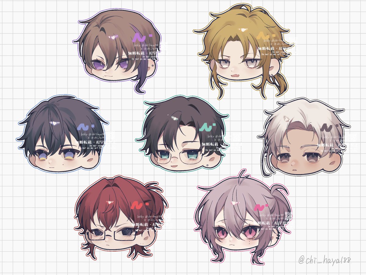 chi_hy188's tweet photo. 気づけば増えてた新キャラたち
#oc #創作男子 https://t.co/TXK5NNfIYs