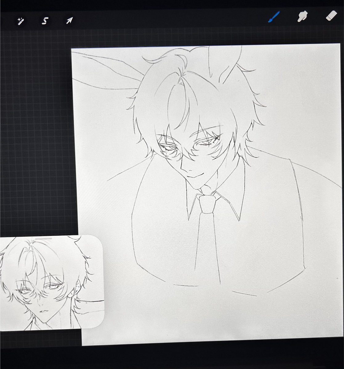 kiewier's tweet photo. wip (my back is killing me, drawing is a physical activity frfr) https://t.co/zU82FggcfB