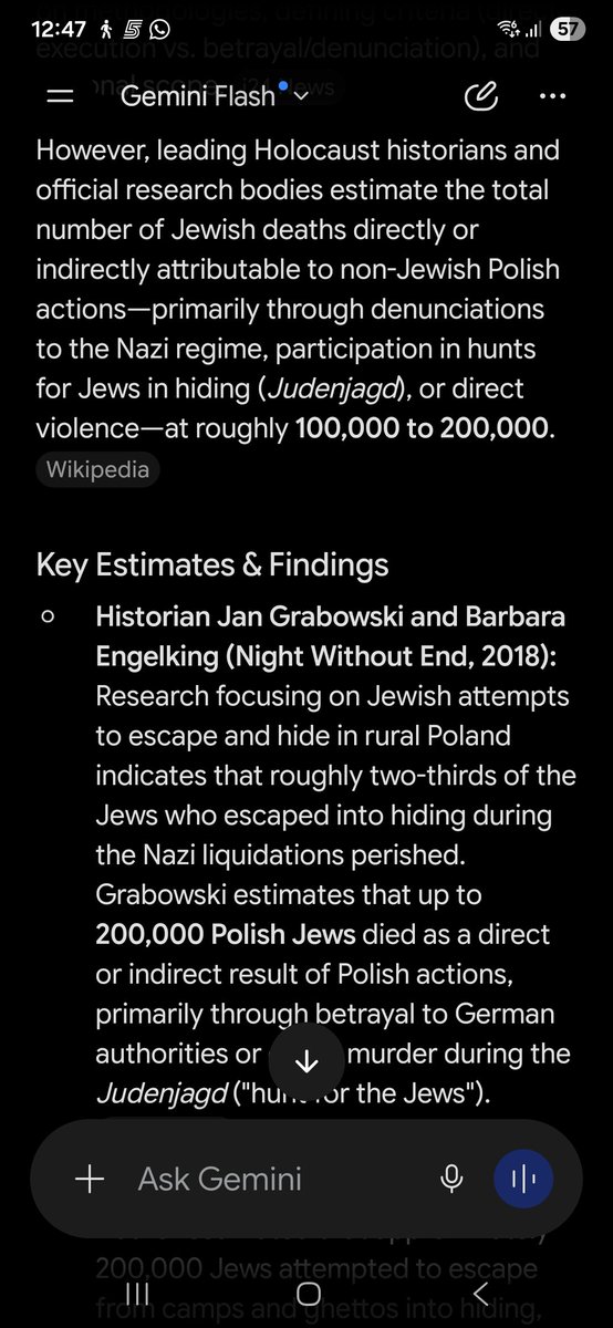 shayattas's tweet photo. @lufc1906 @Thebig5M @oleksieradz Oh wow, it seems that triple about of jews died more from the polish help than the one survived. Wow, thanks a lot. I learn about the holacaust for 3 years. I don't think your approach of denial is reasoning with facts. Read history. https://t.co/QOrN0wutXF