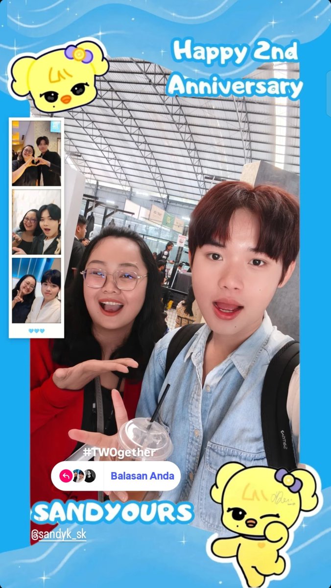 jr_an25's tweet photo. Happy 2nd anniversary, klo ibarat anak kecil, 2th tuh lagi lucu2nya. Semoga panjang umur jadi sandyours, sering2 ketemu, jgn bosen ketemu aku ya #sandyourheart #TWOgether #TwoyearswithSandyours https://t.co/jOtHdtbWq2