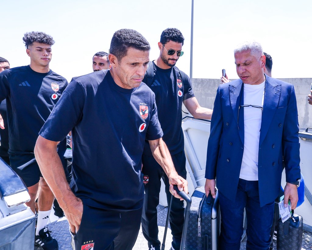 AlAhly's tweet photo. 📸 لحظات قبل انطلاق رحلة إسبانيا 🦅 https://t.co/6ia3HJTow0