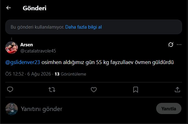 canlukaaa's tweet photo. @catalatravole45 @canlukaa @gslidenver23 böyle görücek büyük ihtimalle ana hesapta spam sorunu var sadece normal tweet atılıyor aq hesabında https://t.co/FxsvpB4bbI