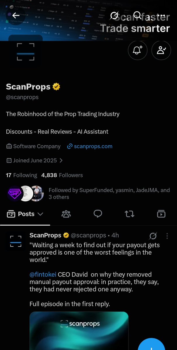 Sadeeqfx99's tweet photo. @scanpropstr @fundingpips @scanprops I hope I will be selected as a winner itt will h help me on my journey 
Thank you https://t.co/A5tGmzOHI0