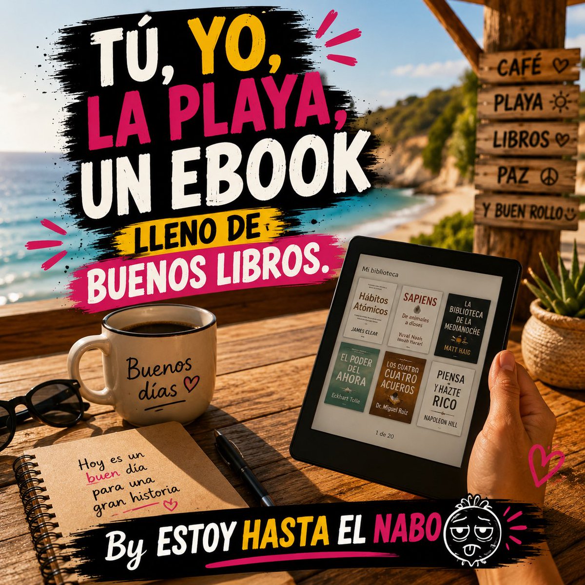 bythehost's tweet photo. Si este plan no te convence… es que todavía no has encontrado el libro adecuado. 😉 #bythehost https://t.co/8XJMfPlOK1