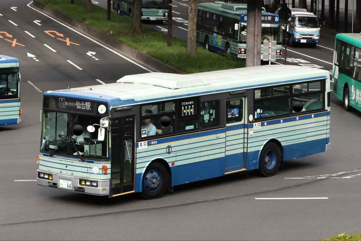 ZoshikiJOSUIJO's tweet photo. 2025/8 仙台市営バス
66(東仙台)

まだまだ活躍中の白色LED更新後の7E
正直かなり似合ってると感じます🌟 https://t.co/EWJwe940mw