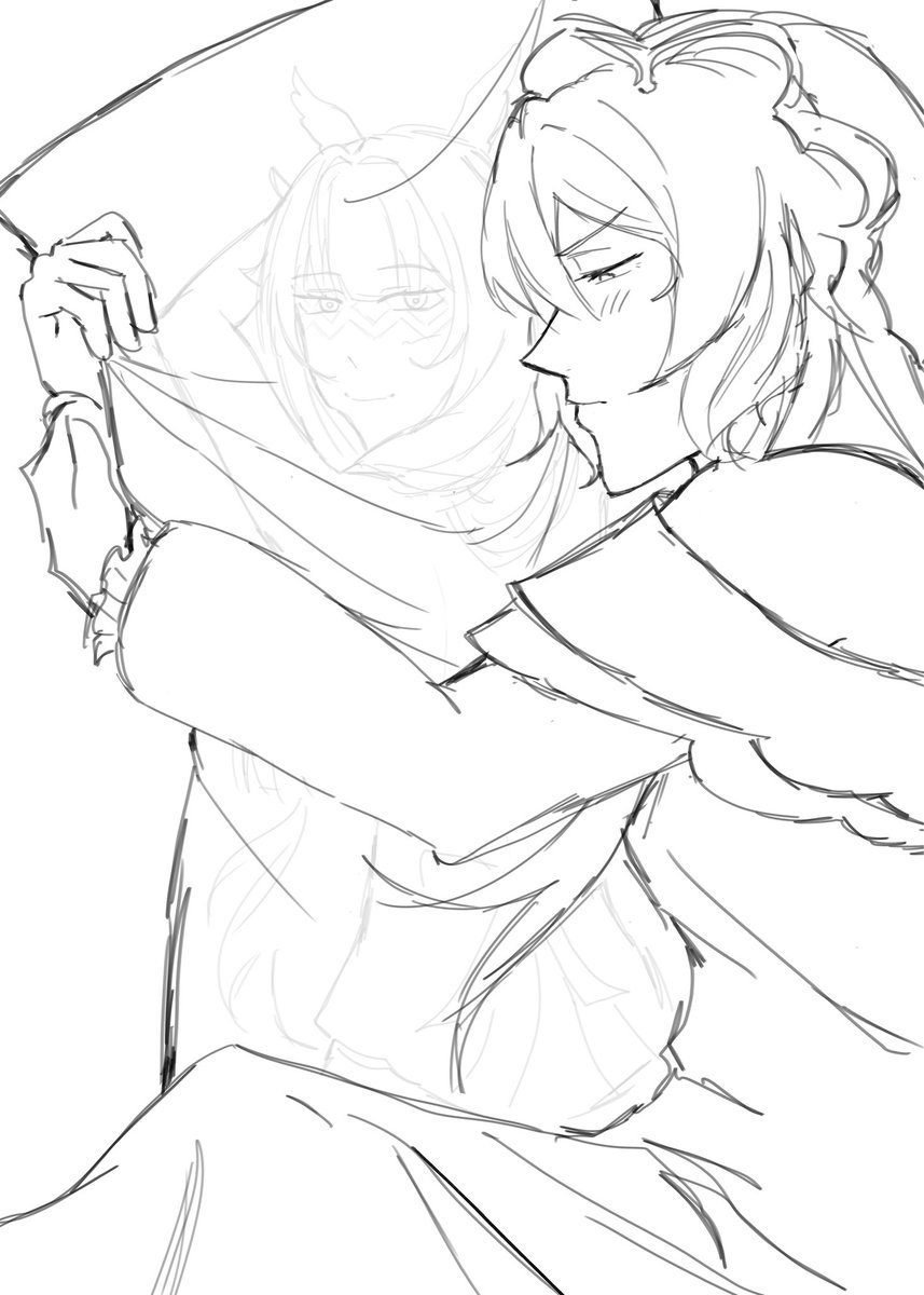 fcno0dle's tweet photo. sandrone and her columbina body pillow #sandbina https://t.co/kInhw14p7n