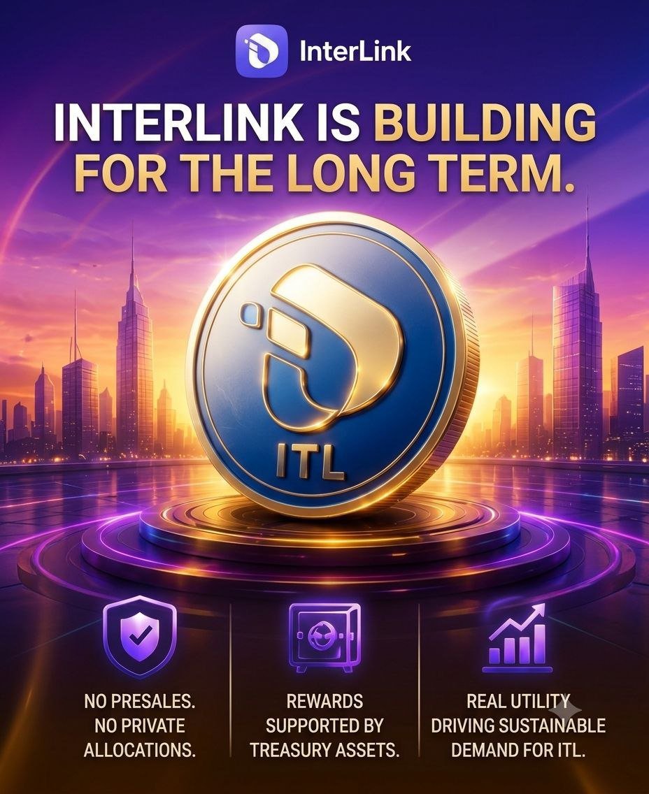 Lyhieng168's tweet photo. 🚀 Built for the Long Term

No presale. No private allocation.
$ITL rewards are backed by real treasury assets, while real ecosystem usage drives sustainable demand.

The Reverse Auction marks the beginning of a stronger, self-sustaining InterLink economy.

#InterLink #ITL #ITLG https://t.co/4vQxU8oksf