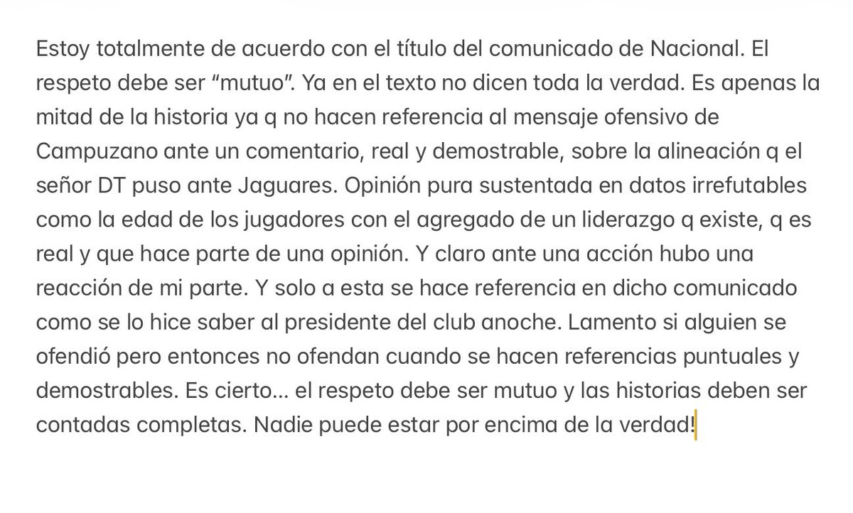 velezfutbol's tweet photo. Yo también tengo un comunicado sencillo, breve y con la historia completa.. no a medias…por q “medias verdades” son mentiras. https://t.co/yxMy1iiyZO