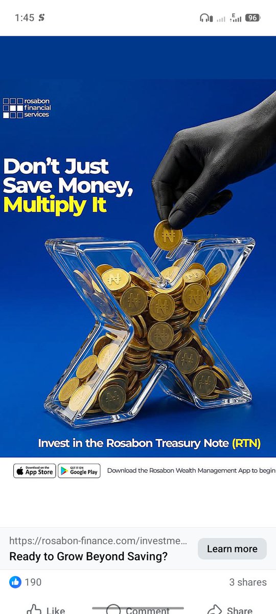 JoshuaOhade's tweet photo. Here's what many people get wrong....          Saving money is important -but saving alone may not help you reach your long term financial goals.     That's why More people are exploring investment solutions. https://t.co/1yDSrEQFRv