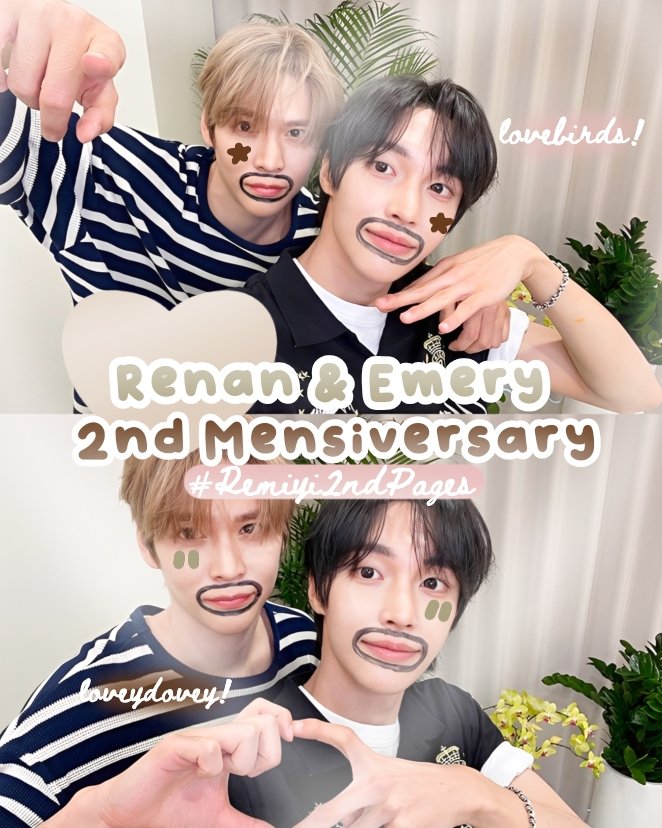 nnemjoon's tweet photo. help repost? thankyeew! #bealanja ⭐️

today is kak Renan &amp; kak Emery (@lucentvals &amp; @unsaidandgone) 2nd Mensiversary! 💗 to celebrate this lovely day, ada 3 SLOT FREE LAYOUT yang akan dibagikan ♡

#Remiyi2ndPages https://t.co/71mv0pg05L