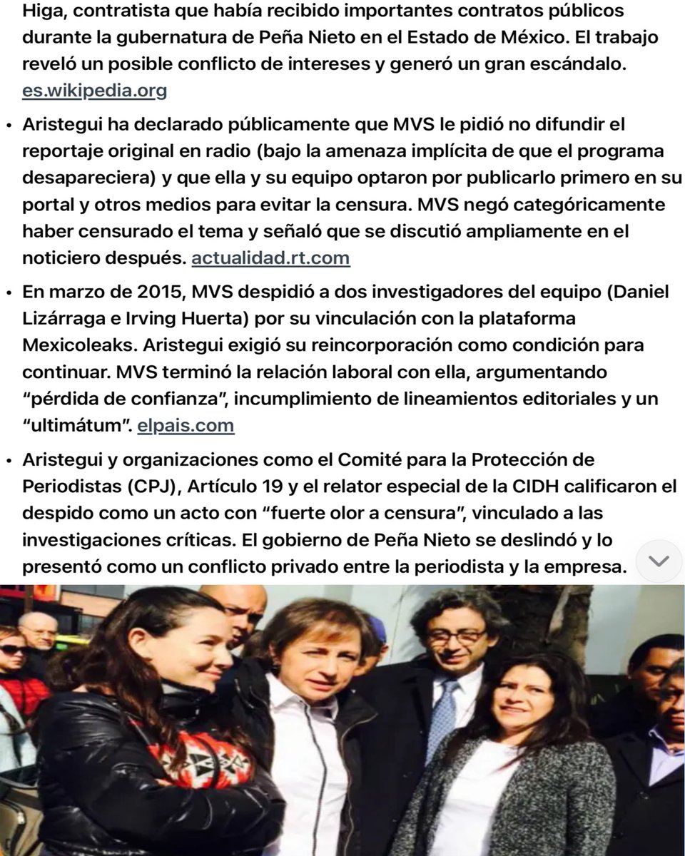 MglMauricio's tweet photo. Alguien recuérdele a este pendejo desmemoriado de Arturo Villegas @ArturoVill7 que fue peña Nieto quien presionó a MVS para que Carmen Aristegui @AristeguiOnline no difundiera el escándalo de la “Casa Blanca” y al difundirlo fue despedida junto a dos de sus colaboradores. RT 🤡👇 https://t.co/z8yxvrSQlH