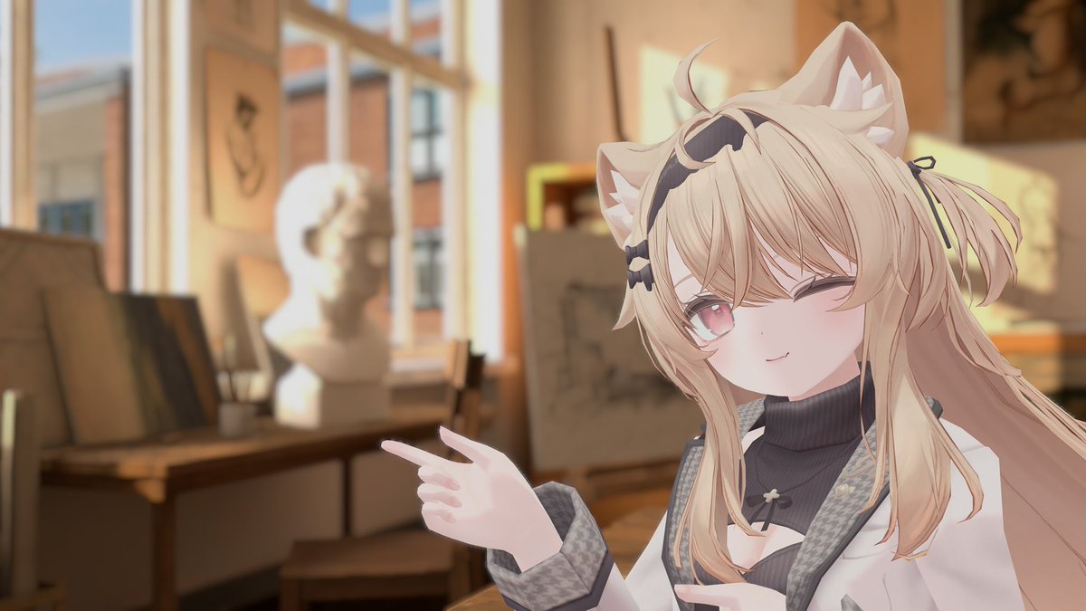 aka_vrc2525's tweet photo. エク先生の美術教室🎨 https://t.co/g24WTBNrKx