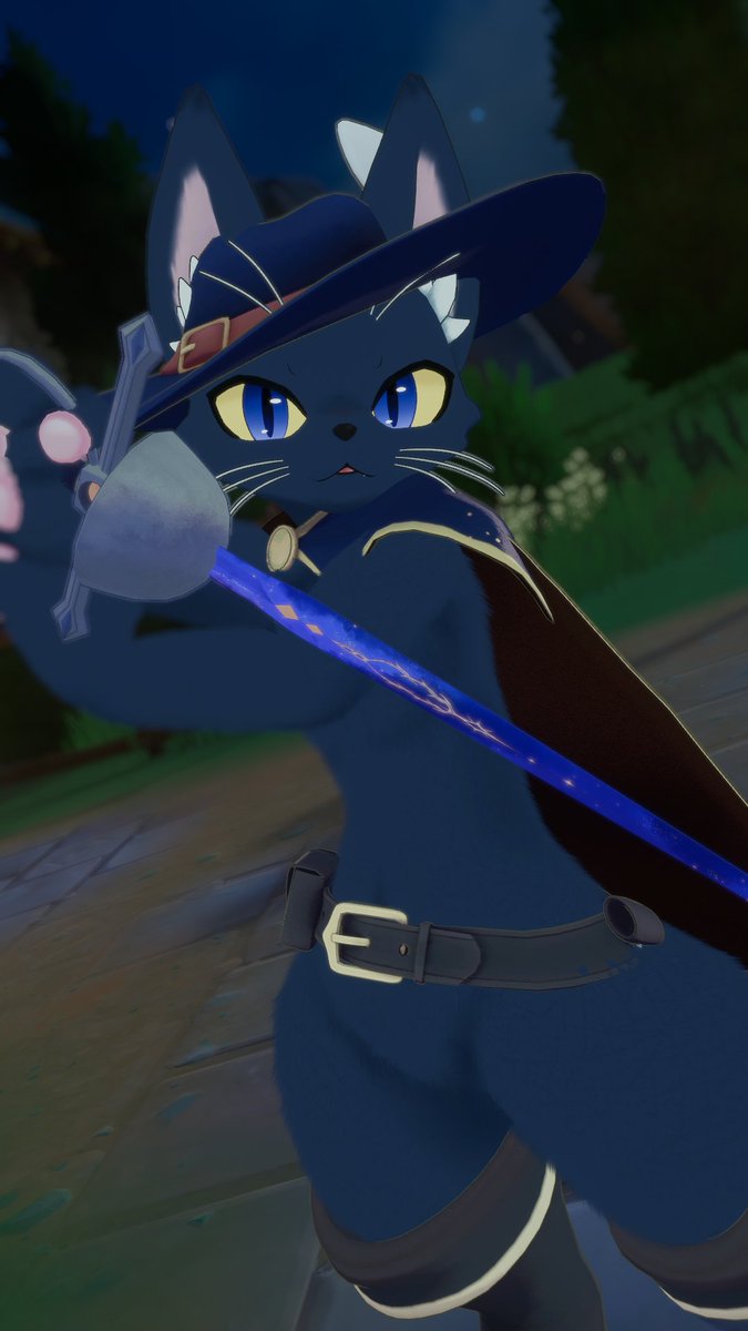 Sohuru's tweet photo. ヨルキャくんの長ぐつをはいた猫改変だよ
衣装と武器は頑張って全部作った！ https://t.co/jaijQtLWQC