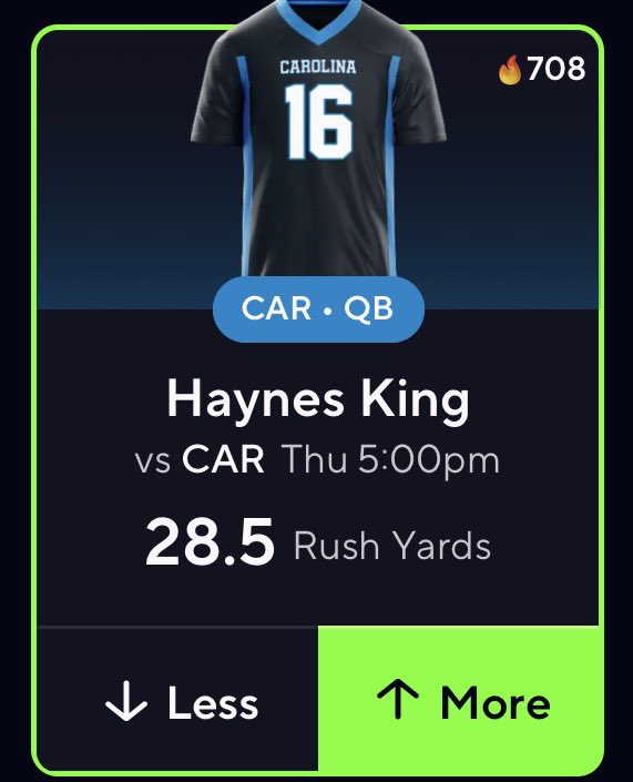 DemonSlipKing's tweet photo. NFL POTD ☢️🏈

He’s rushing for 30+ on a weak run defense 

#Gambling𝕏 https://t.co/AhVFIsfuZD