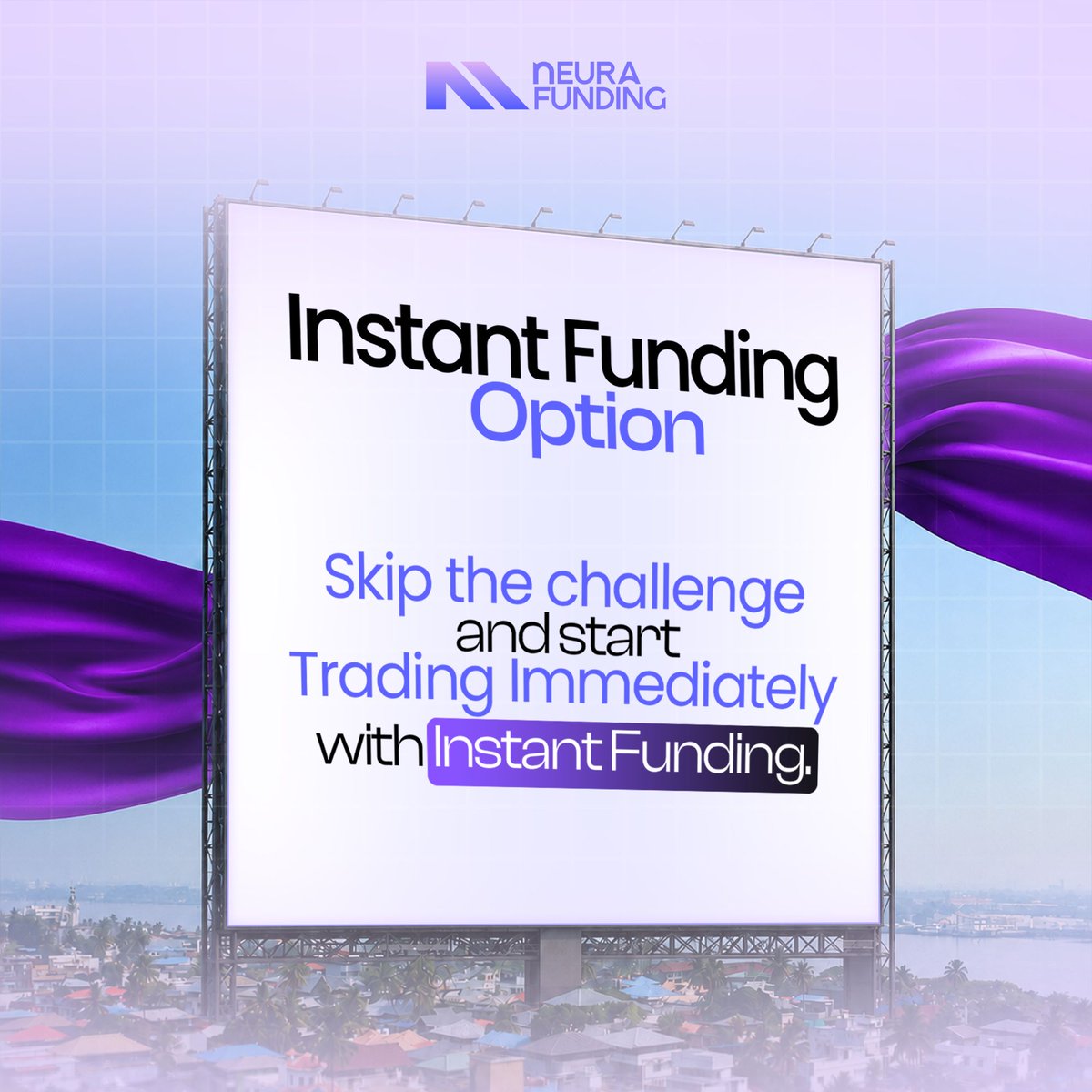 Neurafunding's tweet photo. Skip the challenge.

With Neura Funding's Instant Funding Option, you can access funded capital without completing an evaluation.

✔️ Trade immediately
✔️ Save time
✔️ Focus on execution

Ready to get started? 🚀

🌐 Get Funded Today: https://t.co/ZizTzwPmVr

#NeuraFunding #InstantFunding #PropFirm #FundedTrader