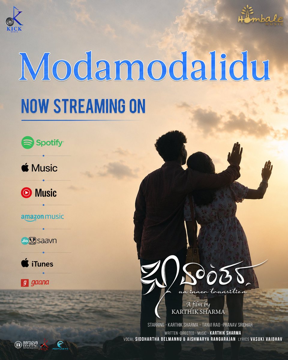 hombale_music's tweet photo. Some songs become a part of your playlist.
Some become a part of your story. 🤍
#Modamodalidu is now streaming on all major audio platforms. ✨
🔗LINK:- https://t.co/OqkijOw8Sx
Listen now and let the music find you.
#Bhavantara #HombaleMusic
@karthiksharmaaa @hombale_music https://t.co/QdrcWW6zih