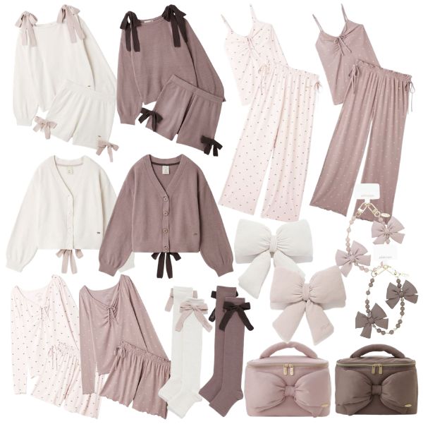 CKumacom's tweet photo. ＼gelato pique新作／
8月20日(木)発売
gelato pique／ジェラート ピケ
『Ribbon Collection』
🎀エアリーモコリボンプルオーバー&ショートパンツセット
🎀エアリーモコリボンカーディガン
🎀リボン柄カップインキャミソール&ロングパンツセット
🎀リボン柄ロンT&ショートパンツセット
🎀リボン着圧ソックス
🎀リボンクッション
🎀リボンスマホストラップ
🎀リボンバニティポーチ

【USAGI ONLINE限定】