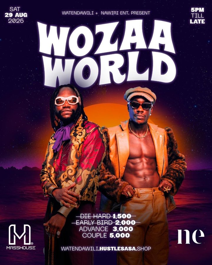 okindoAugustine's tweet photo. Wozaa World is a concert organized by Kenya's baddest duo, @YwayaTajiri  &amp; @OnyachPala , bringing together great music, energy, and unforgettable vibes. It all goes down on 29th August....don't miss it. #WozaaWorld https://t.co/mNL7QaKXZy