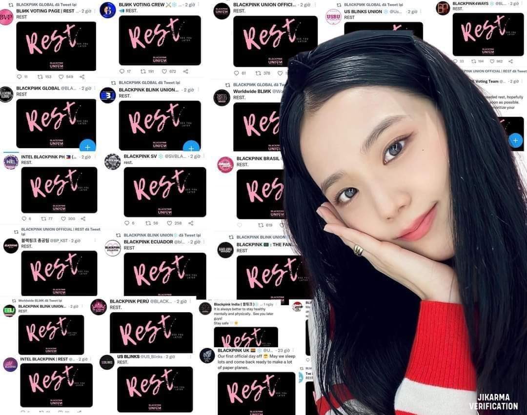 xinch_23's tweet photo. The way everyone is sure Jisoo is the one who will surely show up for Blinks because she's the only one consistently showing love and gratitude for them. Yes, Jisoo, that one member they kept throwing under the bus. https://t.co/FnhfIMEEhS