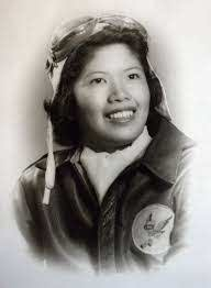 CalBearsHistory's tweet photo. Maggie Gee, Class of 1948, was born August 5, 1923. She left Cal in 1942 to join the Women's Airforce Service Pilots (WASPs) in World War II, one of only two Chinese-American women pilots. Since women were not allowed in combat, she trained male pilots and ferried planes. https://t.co/sYw6040SAb