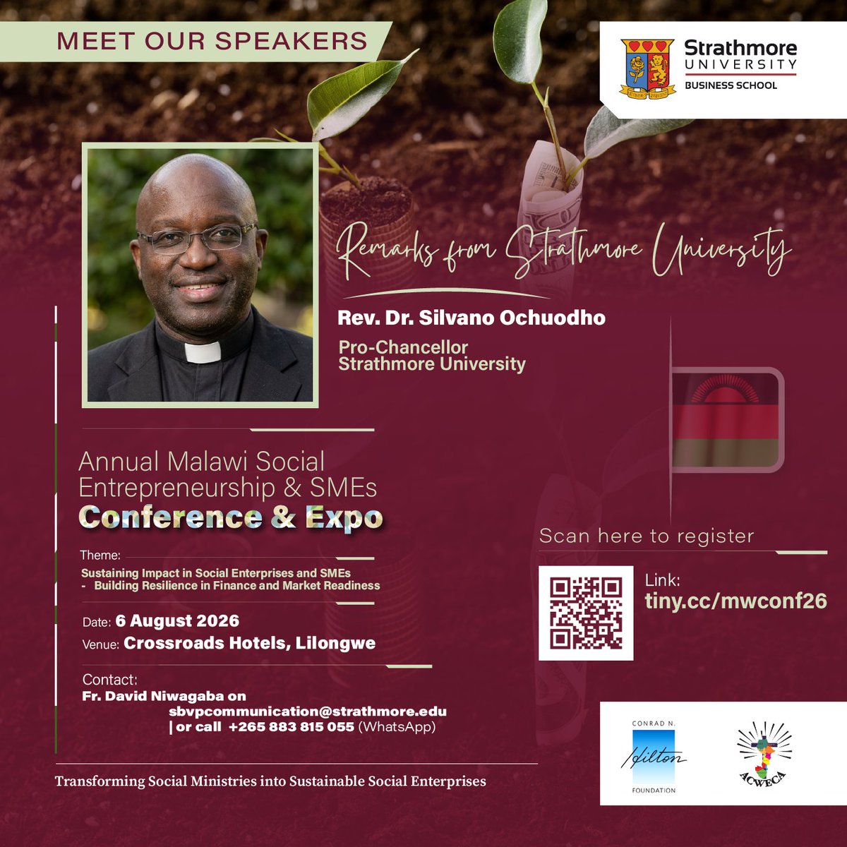 SbsKenya_'s tweet photo. We're live in Malawi for the #SBVP Regional Conference! 🇲🇼
Today brings together leaders from government, faith-based organisations, the private sector, development partners, and entrepreneurs at Annual Malawi Social Enterprise, Entrepreneurship and SMEs Conference & Expo under the theme "Sustaining Impact in Social Enterprises and SMEs: Building Finance and Market Readiness."

Look forward to remarks from:
🔹 Dr. Angela Ndunge, Principal Investigator, Sisters' Blended Value Project (SBVP), Strathmore University Business School
🔹 Rev. Dr. Fr. Silvano Ochuodho, Strathmore University
🔹 Rt. Rev. Bishop Martin Mtumbuka, Chairperson, Malawi Conference of Catholic Bishops (MCCB), who will speak on "Stewardship as a Calling."

Join the conversation as we shape the future of social enterprise.
#SBVPMalawi #SocialEnterprise #Sustainability #Leadership #MSMEs #SBVPMalawi #SocialEnterprise #MSMEs