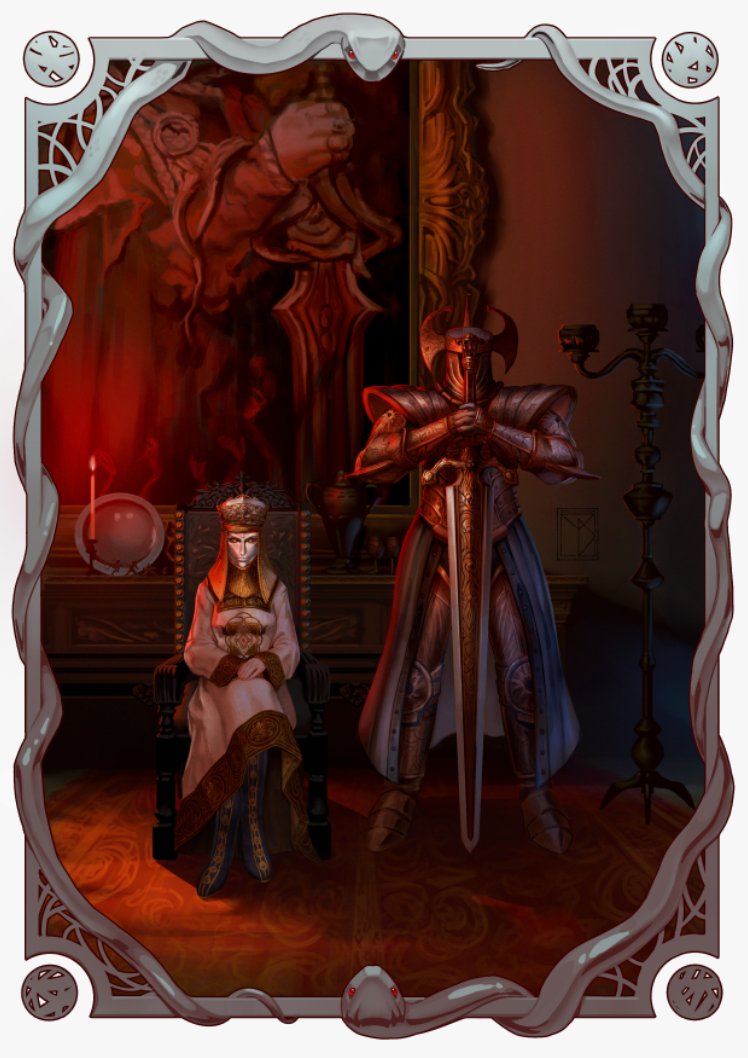 artofvd's tweet photo. "We do not have a place for the meek, nor the luxury of keeping clean hands" - Lady Tanith. 
#eldenring https://t.co/2BZAJh2y2K