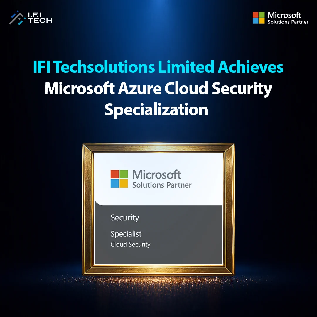 IFI Techsolutions Limited achieves the @Microsoft Azure Cloud Security Specialization validating our expertise in securing, managing, and optimizing cloud environments on #Azure.
As threat resilience becomes a strategic business priority, organizations need trusted partners who can balance innovation with #cybersecurity. We help organizations optimize cloud management, accelerate #ZeroTrust adoption, and safeguard the critical assets that keep their business running.
This specialization reinforces our ability to help organizations strengthen cyber resilience, reduce cloud risk, and innovate with confidence on Azure.

Learn More: https://www.prnewswire.com/in/news-releases/ifi-techsolutions-achieves-microsoft-azure-cloud-security-specialization-302843995.html?tc=eml_cleartime

#CloudSecurity #MicrosoftSolutionsPartner