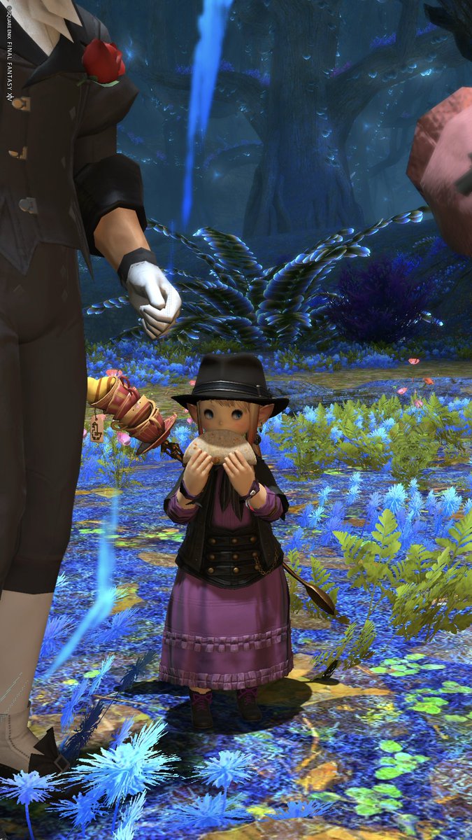 KarinTobee's tweet photo. (お腹が空いたなら食べればいいのに…)

#FF14 #ララフェル https://t.co/uEKZXwti48