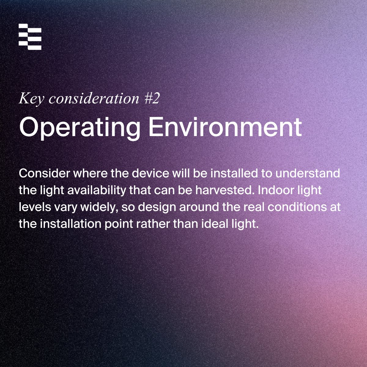 epishine's tweet photo. Designing a light energy harvesting device involves several considerations, such as understanding what the application needs, the environment the device will operate in, how it integrates into the product, and how the components work well together.

✉️ https://t.co/A9uubUqiKA https://t.co/JyskeEtyJr