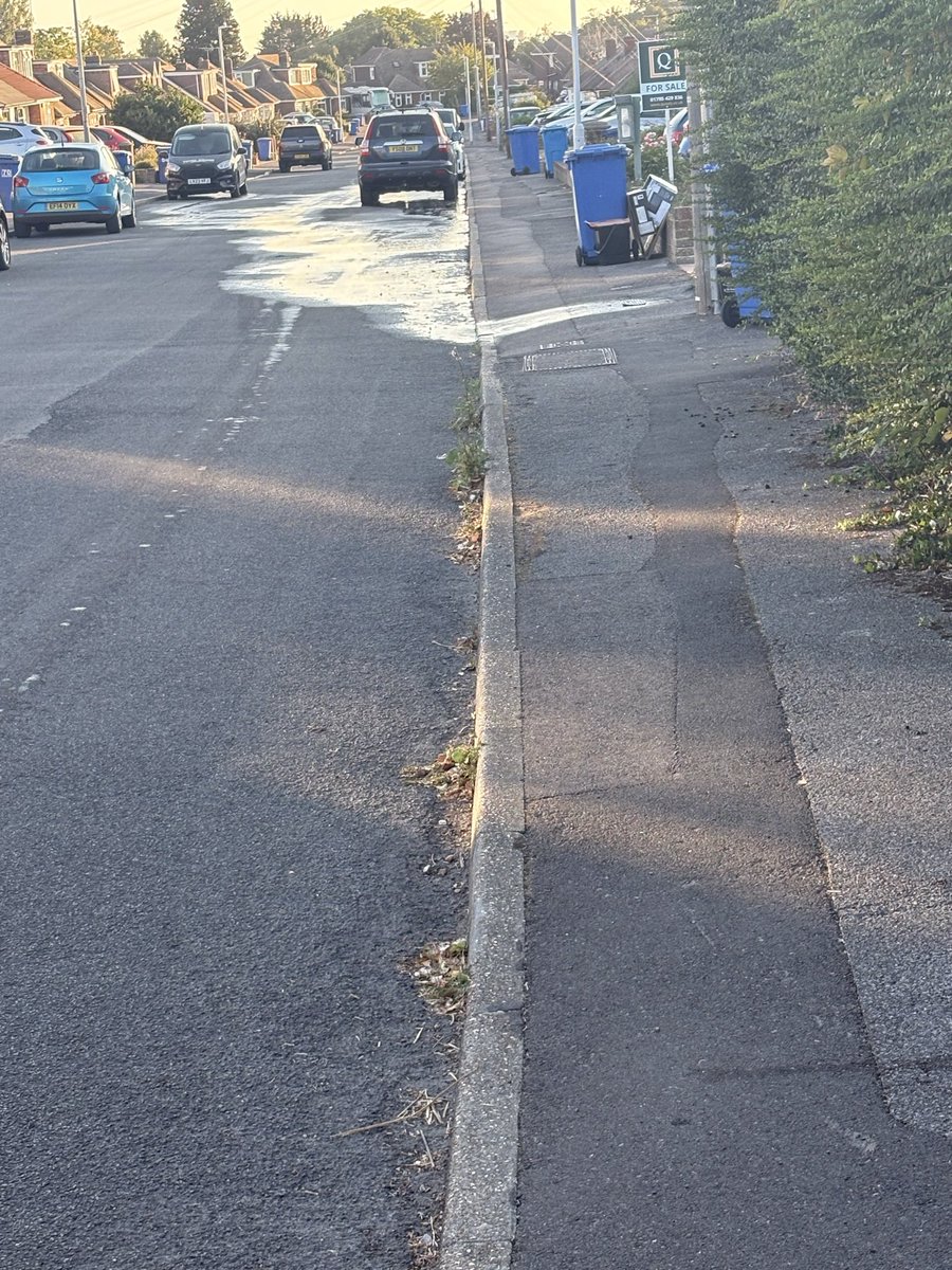 bernimacken03's tweet photo. @SouthernWater good morning there is a water leak in sterling road coming out of the drain don’t have time to use the chat picture send with tweet thank you https://t.co/5QOAB4IE0w