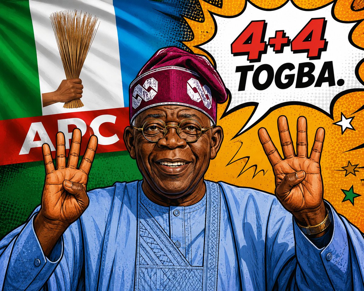 marvelousokoro1's tweet photo. Another Morning to remind you all that the reelection of PRESIDENT BOLA AHMED TINUBU IS A GOAL. 

4+4 TOGBA

Good morning sensible Nigerians. https://t.co/vVPamTFvlR