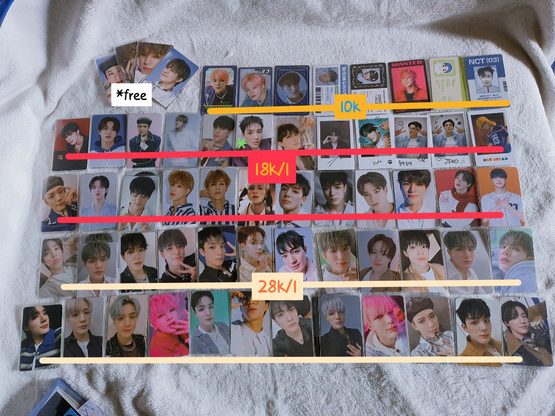dremisluv's tweet photo. help rt

wts want to sale photocard officcial aab nct dream 127
[clearance sale] stop collect. 

price on pict exc adm 🍊
dom jakut
cekot 🍊 (splitpay) 
bisa keep event. 
dm for more info 

tag. jeno jaemin johnny jaehyun poca pc only album exo kai riize istj do kyungsoo https://t.co/C22jwZZoUs